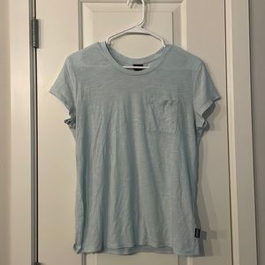Patagonia low crew neck light blue